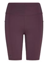 Newline - Nwlrace Hw Pocket W Short Tights - Treniruočių tamprės - Burgundiška splava