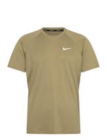 NIKE SWIM - Nike Essential Short Sleeve Hydroguard - Sportiniai marškinėliai - Smėlio