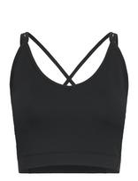 ZEBDIA - Sports Bra W. Slim Strap - Sportinė palaidinė be rankovių - Juoda