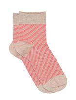 Mp Denmark - Elisa Glitter Short Socks - Futbolo kojinės iki kulkšnių - Rožinė