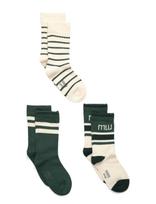 Minipop - Minipop® Season Bamboo Socks 3 Pcs - Kojinės - Kreminė spalva
