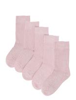 Minipop - Minipop Noos Bamboo Socks 5 Pack - Kojinės - Rožinė
