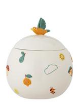 Bloomingville - Agnes Jar W/Lid - Virtuvės stiklainis - Balta