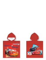 Biler - Poncho Cars 799 -  50X100 Cm - Vonios pončas - Raudona