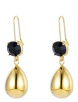Bud To Rose - Drop Crystal Hook Earring - Kabantys auskarai - Aukso