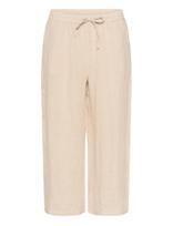 Cream - Crbellis 7/8 Pant - Lininės kelnės - Smėlio