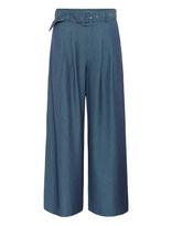 My Essential Wardrobe - Vittamw High Wide Pant - Plačios kelnės - Mėlyna