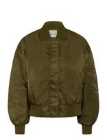 My Essential Wardrobe - Helgamw Short Bomber Jacket - Bomberio striukė - Chaki spalva
