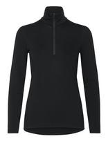 Icebreaker - Women Merino 200 Oasis Ls Half Zip - Sportiniai flisiniai ir viduriniai sluoksniai - Juoda