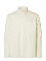 Selected - Slmclaus-Carlo Reg Denim Ls Shirt Noos - Džinsiniai marškiniai - Kreminė spalva