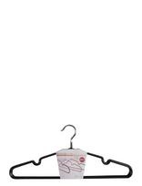 House Nordic - Hilda - Metal Hangers With Black Coating, Set Of 10 - Pakabos - Juoda