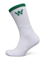 WOOD WOOD - Wwcon Tennis Socks - Įprastos kojinės - Balta