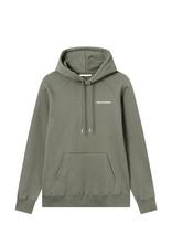 WOOD WOOD - Wwfred Hoodie Chest Print - Džemperis - Žalia