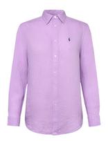 Polo Ralph Lauren - Classic Fit Linen Shirt - Lininiai marškiniai - Violetinė