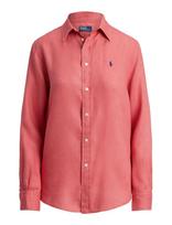 Polo Ralph Lauren - Classic Fit Linen Shirt - Lininiai marškiniai - Koralinė spalva