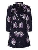 By Ti Mo - Baby Cord Collared Dress - Trumpa suknelė - Tamsiai mėlyna