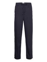 Lindbergh - Linen Woven Striped Pants - Lininės kelnės - Tamsiai mėlyna