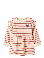 Name It - Nmftorina Nreg Swe Dress Bru Pb - Suknelė ilgomis rankovėmis - Raudona