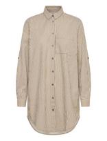 Kaffe - Kanaya Striped Shirt Tunic - Tunika - Smėlio