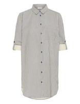 Kaffe - Kanaya Striped Shirt Tunic - Tunika - Juoda