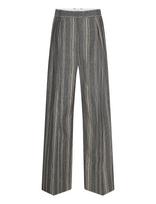 Day Birger Et Mikkelsen - Enzo - Slub Stripe - Plačios kelnės - Juoda