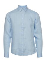 Casual Friday - Cfanton Bd Ls Linen Shirt - Lininiai marškiniai - Mėlyna