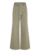 FREE/QUENT - Fqcount-Pants - Plačios kelnės - Chaki spalva