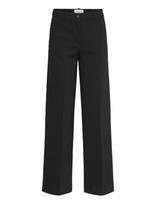 FREE/QUENT - Fqsolvej-Pants - Plačios kelnės - Juoda