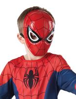 Spider-man - Spiderman 1/2 Mask - Kostiumų aksesuarai - Marga / raštuota
