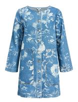 Object - Objemel Lo L/S Denim Dress 137 - Trumpa suknelė - Mėlyna