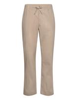Anerkjendt - Akjan Cot/Linen Ela Pants - Lininės kelnės - Smėlio