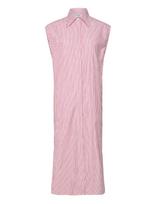 Filippa K - Cotton Poplin Shirt Dress - Iki kelių ir midi suknelės - Raudona