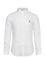 Polo Ralph Lauren - Slim Fit Linen Shirt - Lininiai marškiniai - Balta