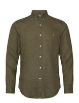 Polo Ralph Lauren - Slim Fit Linen Shirt - Lininiai marškiniai - Chaki spalva