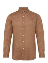 Polo Ralph Lauren - Custom Fit Linen Shirt - Lininiai marškiniai - Ruda