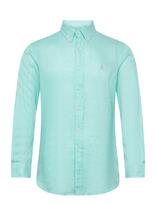Polo Ralph Lauren - Custom Fit Linen Shirt - Lininiai marškiniai - Mėlyna