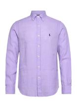 Polo Ralph Lauren - Custom Fit Linen Shirt - Lininiai marškiniai - Violetinė