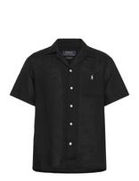 Polo Ralph Lauren - Classic Fit Linen Camp Shirt - Marškiniai trumpomis rankovėmis - Juoda