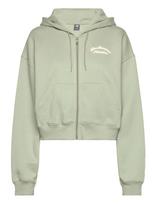 New Balance - Linear Heritage Fleece Full Zip - Sportinis džemperis su gobtuvu - Žalia