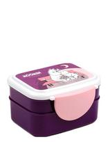 Puckator - Pusheen The Cat Foodie Clip Lock Stacked Bento Lunch Box With Cutlery - Pietų dėžutė - Violetinė