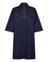 Saint Tropez - Loesasz Denim Dress - Marškininė suknelė - Tamsiai mėlyna