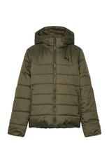 PUMA - Ess Hooded Padded Jacket - Striukė - Chaki spalva