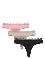 Calvin Klein - Thong 3Pk - Stringai - Marga / raštuota