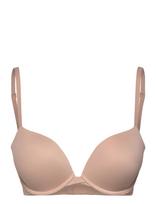 Calvin Klein - Push Up Plunge - Push Up liemenėlė - Smėlio