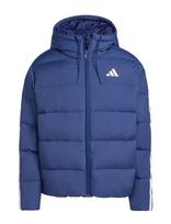 Adidas Sportswear - Ess 3S P D Hd J - Sportinė paminkštinta striukė - Mėlyna