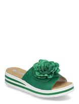 Rieker - Rieker Ladies' Sandals V0252-52 Green - Platforminės basutės - Žalia