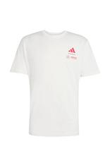 Adidas Performance - Mer Sp Gfxtee M - Sportiniai marškinėliai - Balta