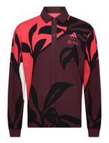 Adidas Performance - Mer Sp Lspolo M - Marškinėliai ilgomis rankovėmis - Raudona