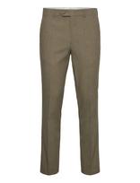 Gant - Slim Cot/Linen Suit Pants - Lininės kelnės - Žalia