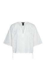 Lindex - Blouse Regina - Marškinėliai trumpomis rankovėmis - Balta